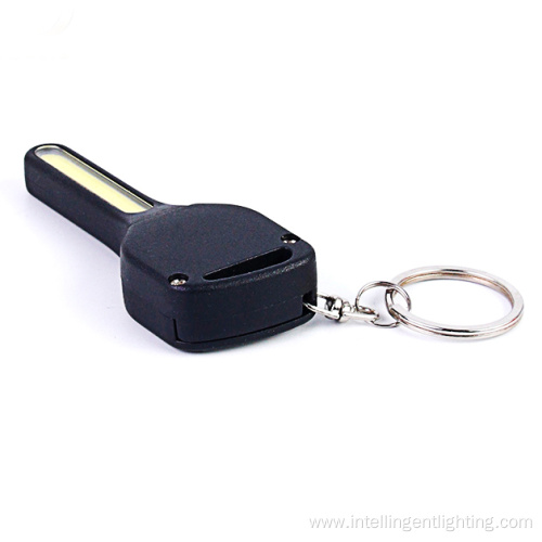 Promotional Key Shape Pocket mini COB Keychain Light